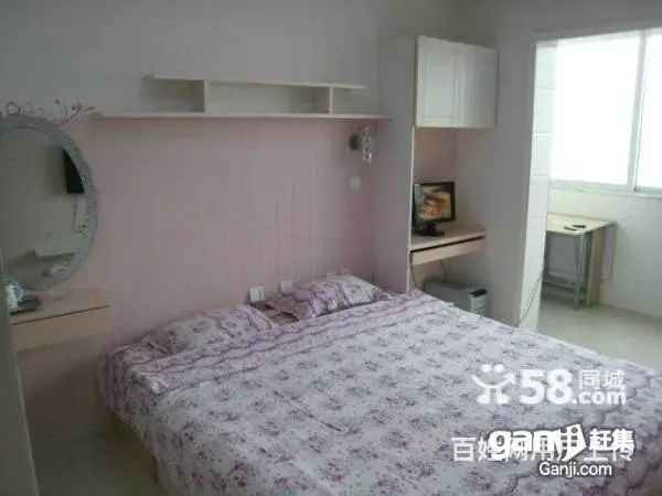 浪漫无极地热只需一百大床能睡三人wifi电脑日租房钟点 - 图片 7