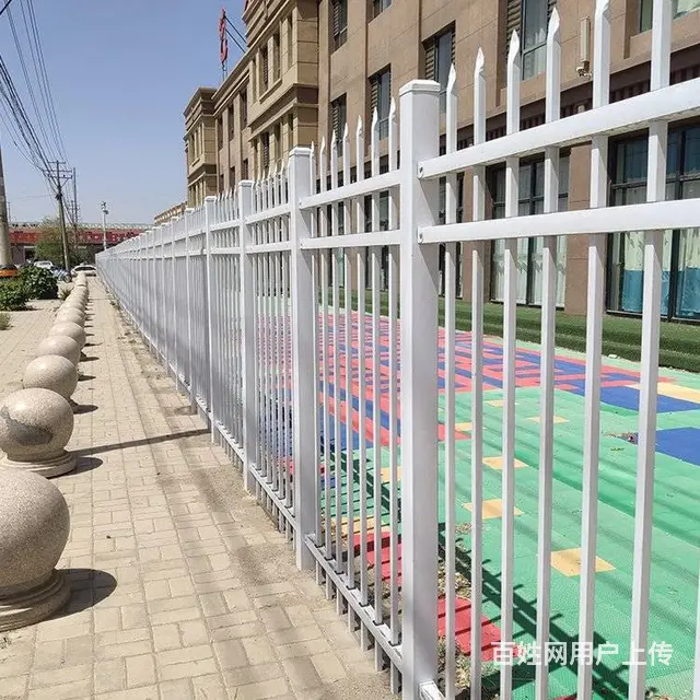 定制小区围墙铁栅栏 学校铁栏杆 - 图片 4