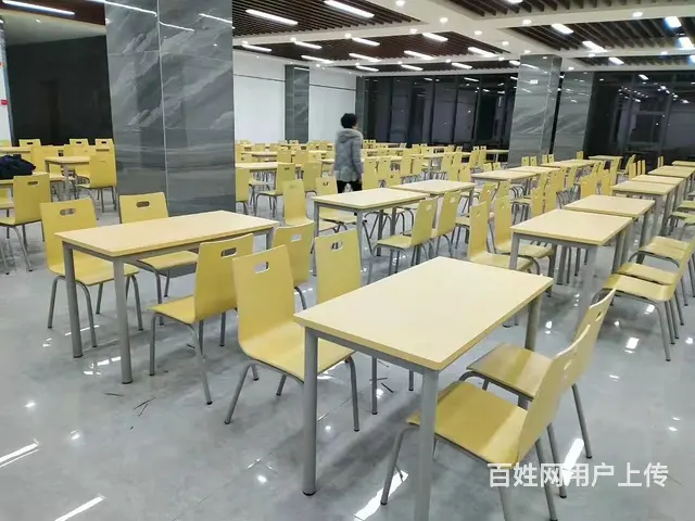 单位食堂快餐桌椅，工地玻钢快餐桌，成都快餐桌椅厂家 - 图片 10