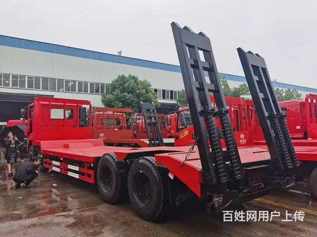 东风前四后八 专拖大型机械低平板车 厂家直销包上户 - 图片 10