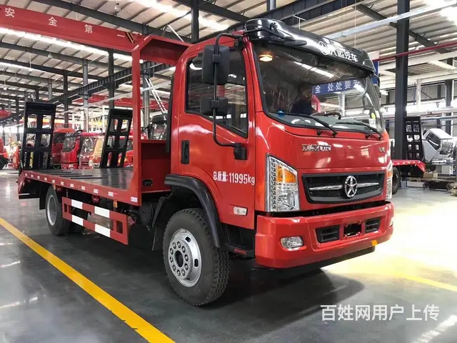 4米8大运平板车拉80挖机拖车120挖机平板车 - 图片 12
