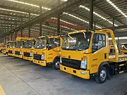 程力佳运豪沃5米2蓝牌清障车 道路事故救援清障车