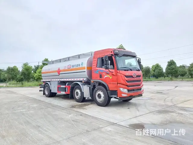 解放前四后八碳钢不锈钢罐体30方运水车 液体运输车 - 图片 9