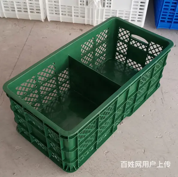 塑料保温箱快递塑料筐鸡蛋筐周转箱收纳塑料箱斜插箱 - 图片 7
