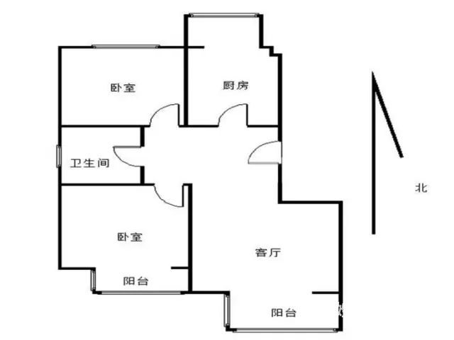 朱庄花苑库上4楼2室2厅1卫精装，设备齐全拎包入住 - 图片 1