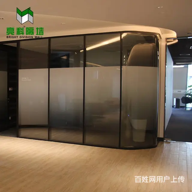 河南开封全景单玻玻璃隔断是一道艺术的巨作 - 图片