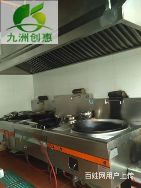 风机安装，油烟净化器，厨房排烟管道，不锈钢烟罩 - 图片 4