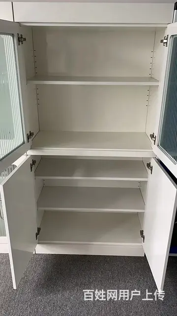 实验室带玻璃孔器皿柜台 酸碱柜药品柜防腐蚀储存柜 - 图片 2