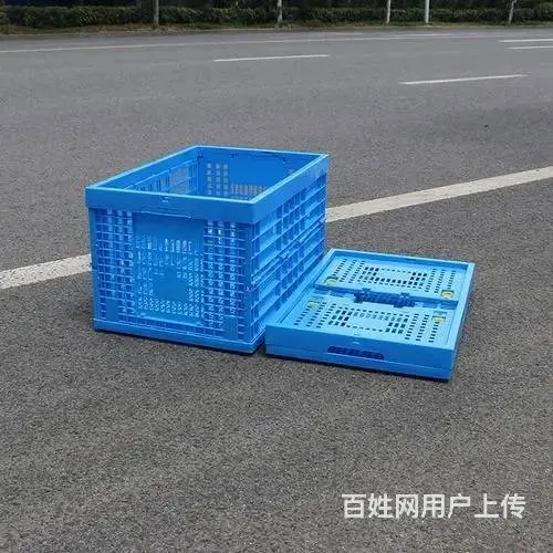塑料保温箱双色颠倒筐塑料箱塑料筐折叠周转筐斜插箱 - 图片 5