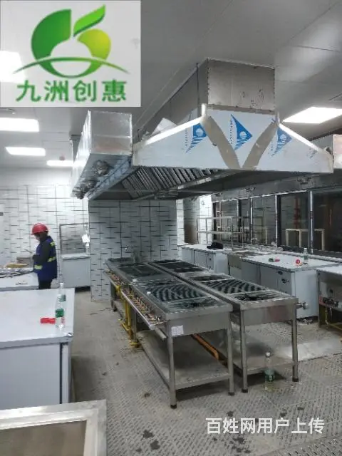 风机安装，油烟净化器，厨房排烟管道，不锈钢烟罩 - 图片 6