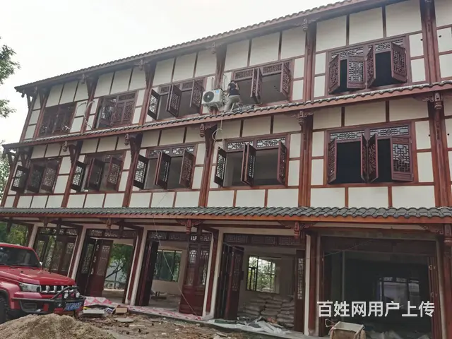 湖北宜昌中式花格木门实木雕花门窗 - 图片 10