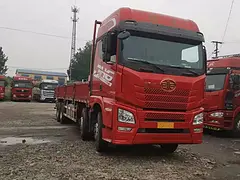 9.6米平板载货车 前四后八 二手解放平板车