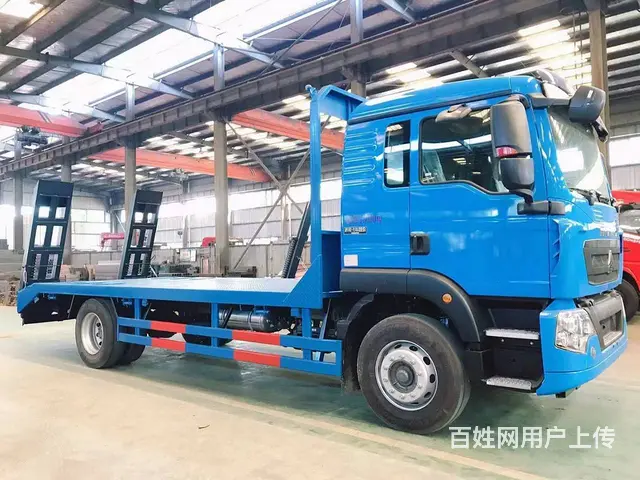 重汽豪沃G5X平板车　潍柴动力单桥平板车挖机拖车 - 图片 7