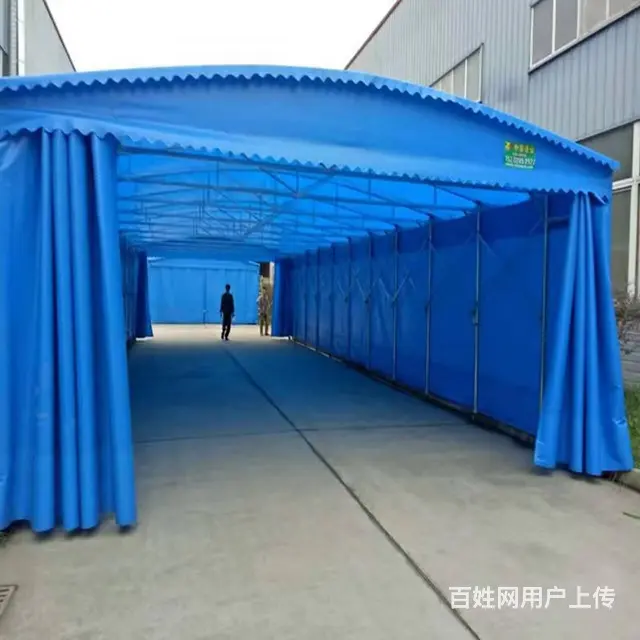 展会物流棚推拉棚活动蓬停车棚户外仓库推拉棚活动帐篷 - 图片 3