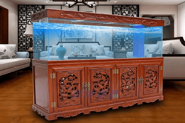 中式雕花鱼缸