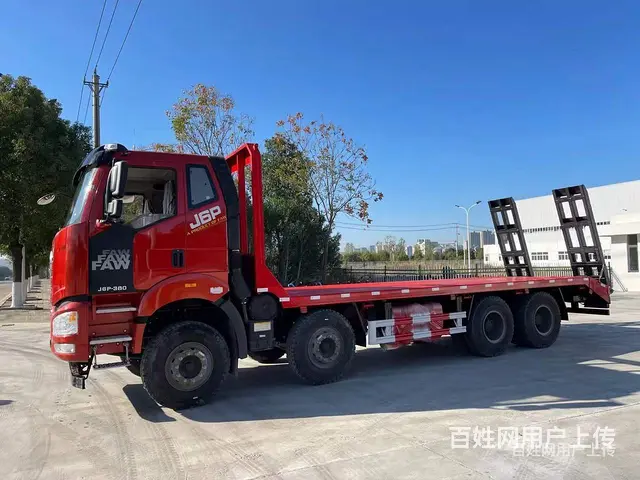 拉32吨以内平板拖车 平板运输车 可加货箱 - 图片 7