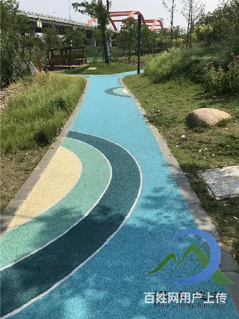 蚌埠停车场防滑车道彩色路面价格多少一平米 - 图片 2