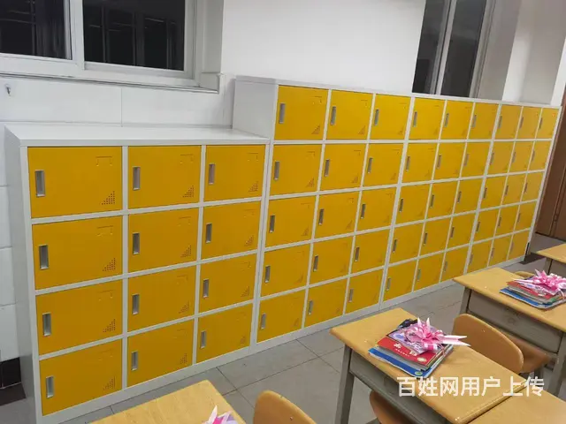 教室彩色书包柜 健身房学校独立储物柜昆明保险柜书架 - 图片 4
