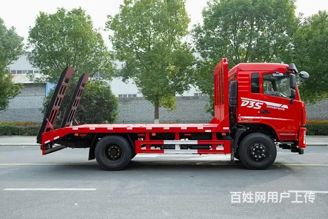 国六东风D3S  单桥拉135挖机平板运输车  可分期厂家包 - 图片 5
