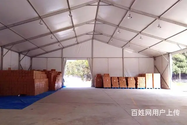 定制临时仓库帐篷 物流仓储篷房 防火阻燃可拆卸 - 图片 3