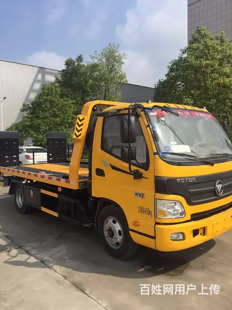 福田欧马可一拖二清障车 道路救援拖车厂家你约吗 - 图片 3