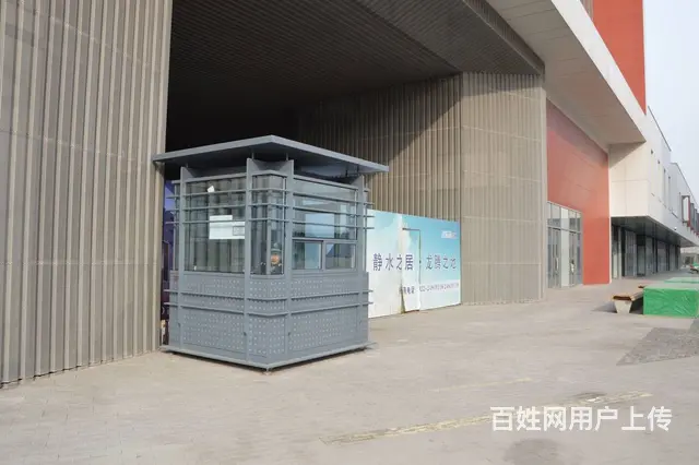 山西太原娄烦不锈钢岗亭，治安岗亭，金属雕花版岗亭 - 图片 1