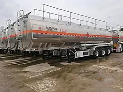 三轴铝合金30吨油罐车 厂家直销