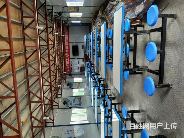 单位食堂快餐桌椅，工地玻钢快餐桌，成都快餐桌椅厂家 - 图片 11