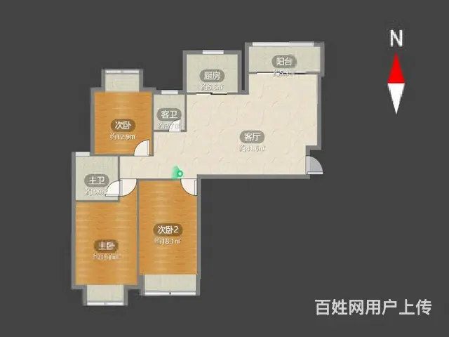 大名城（精装修，中高楼层，视野采光无遮挡）随时看房，房东诚售 - 图片 10
