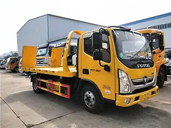 选质量好的道路清障车到程力 一拖二蓝牌清障车直销