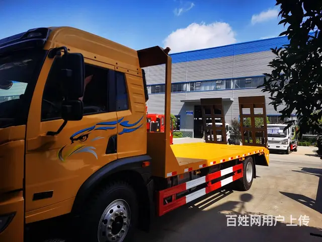 解放龙V平板车 拉150挖机运输板车 现车厂家报价 - 图片 12