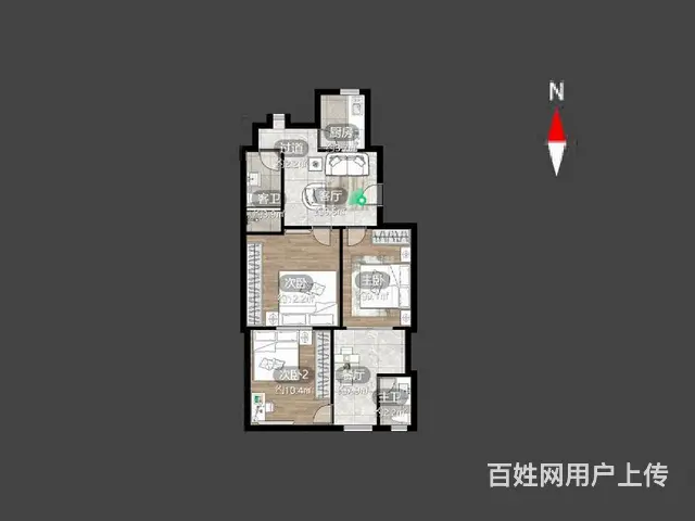 一楼带院子，出门就是地铁口和新北万达。有钥匙，看房随时方便。 - 图片 12