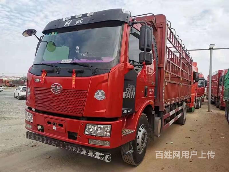 解放j6l 单桥苍栏载货车 国5 220马力