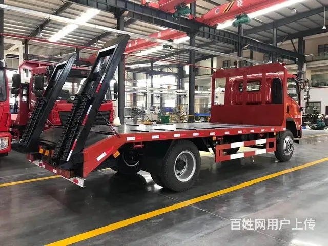 4米8大运平板车拉80挖机拖车120挖机平板车 - 图片 3