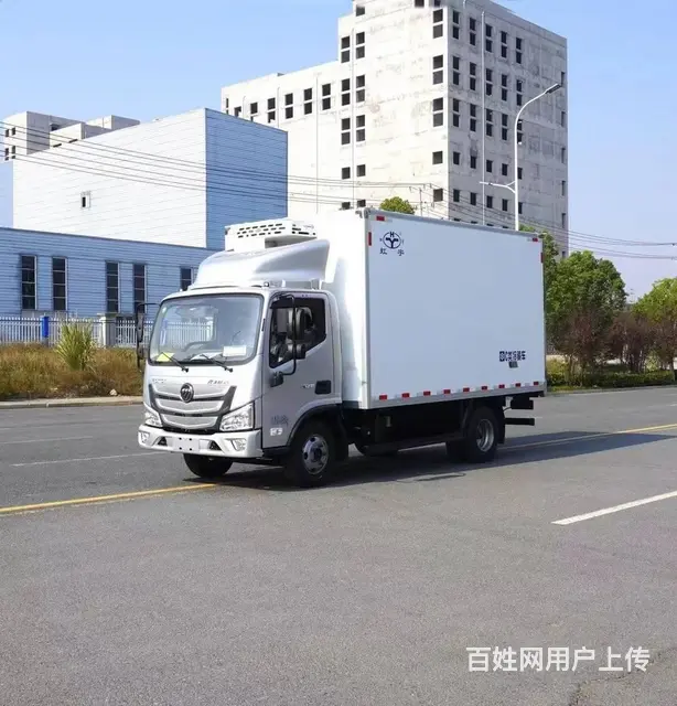 福田欧马可蓝牌160马力冷藏车生鲜冷冻食品冷链车 - 图片 5