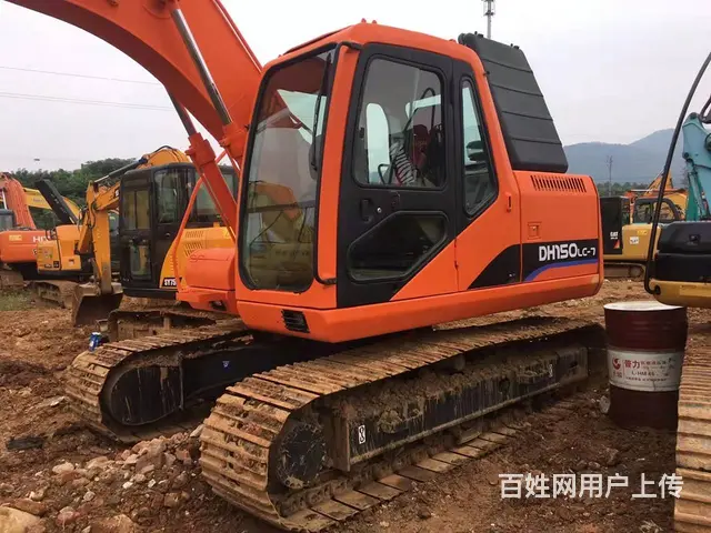 纯土方挖机斗山150挖掘机二手挖掘机转让 - 图片 1