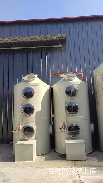 酸碱废气脱臭喷淋水塔 环保箱工厂定制 - 图片 2