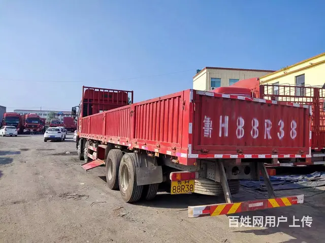 二手一汽解放J6P 9.6米平板车 前四后八 国5 - 图片 4