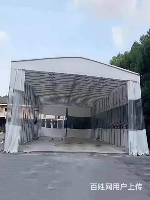 长沙移动推拉棚活动帐篷大型工地棚物流棚停车棚夜宵棚 - 图片 8