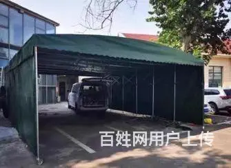 推拉雨棚大型户外仓库活动伸缩帐篷大排档汽车棚 - 图片 4