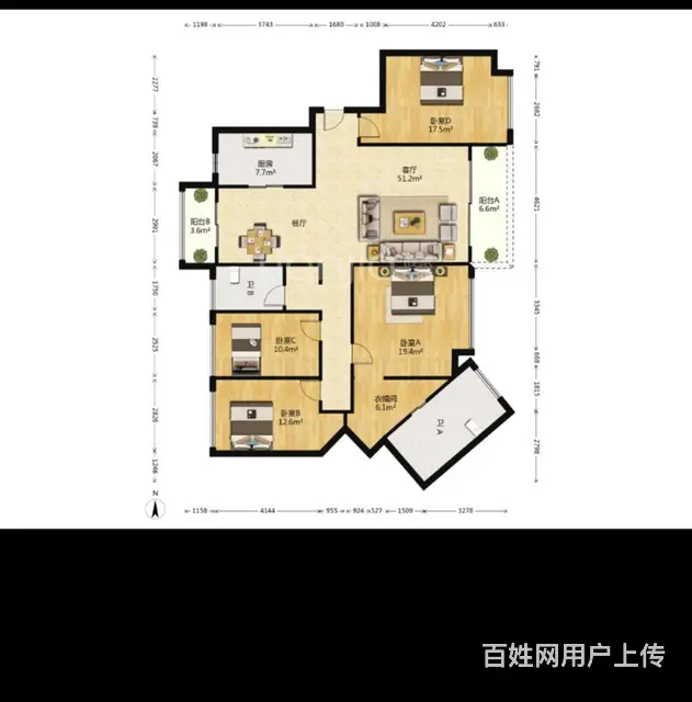 笋盘中信红树湾南区4房，仅售33600/平， 先到先得 - 图片 4