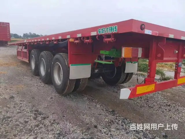 池州13米平板半挂车 现车出售 配置大 价格不高 - 图片 4