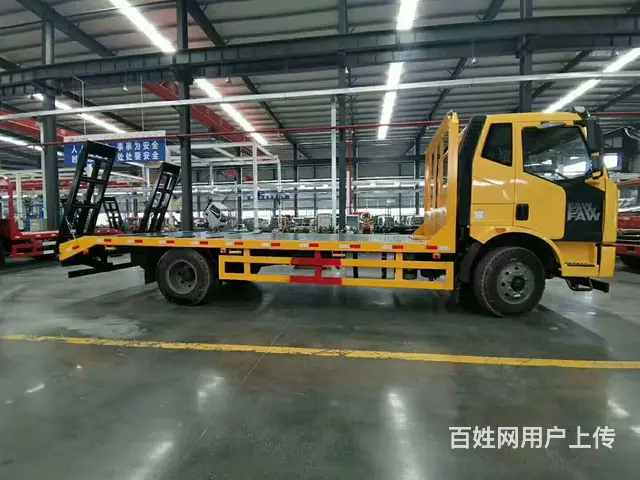 长春解放J6挖机拖板车15吨挖掘机平板车可分期 - 图片 2
