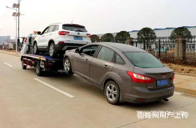一拖二平板清障车,不超重好上户,救援清障拖车现车直销 - 图片 5