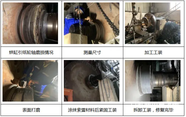 这种修复烘缸引纸轮轴磨损的方法不错 - 图片