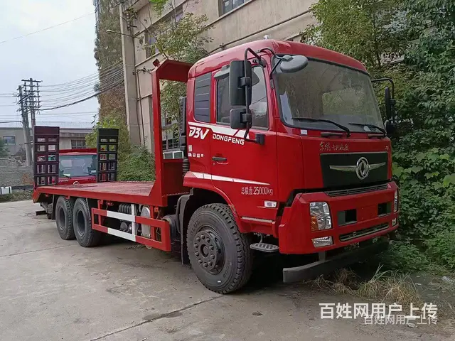 东风新款后双桥挖机拖车 平板车 厂家直销 - 图片 8