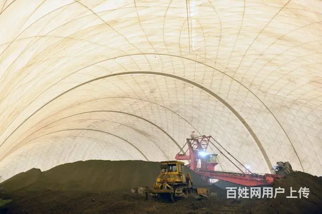 全封闭储煤仓 大跨度充气膜煤棚 环保施工方案 高山 - 图片 2