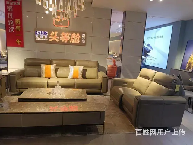 芝华士头等舱沙发真皮 - 图片 1