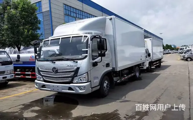 福田蓝牌4.2米厢式 康明斯发动机肉钩车冷藏车 - 图片 1