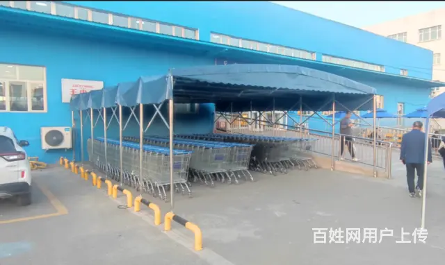 雨棚户外防雨伸缩大型推拉雨棚移动篷仓库夜宵摆摊帐篷 - 图片 1